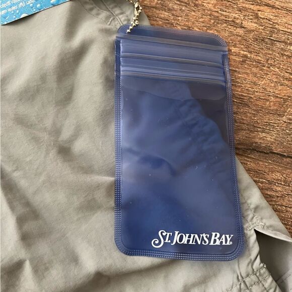 ST. JOHN'S BAY SWIM TRUNKS light grey Men’s Sz Medium NWT🏷 pockets , lined - Picture 9 of 15